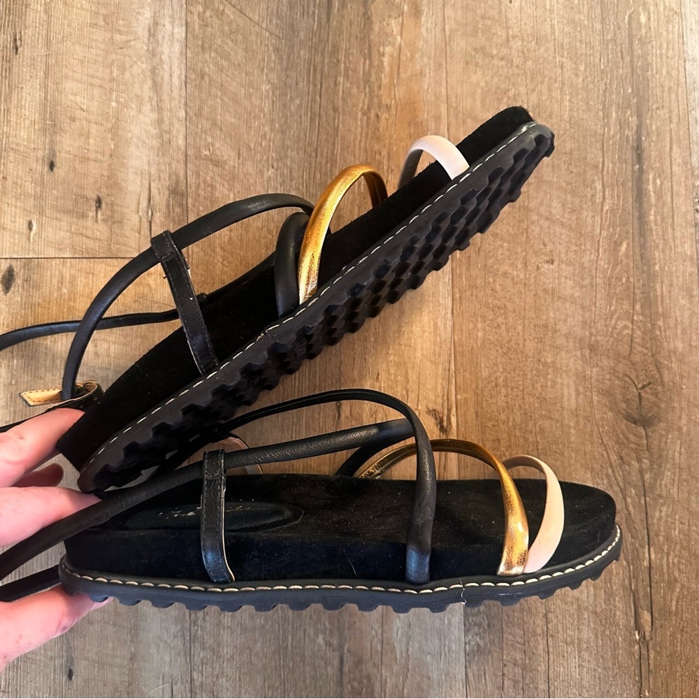 Luiza Barcelos Ankle Wrap Sandals - Picture 3 of 9